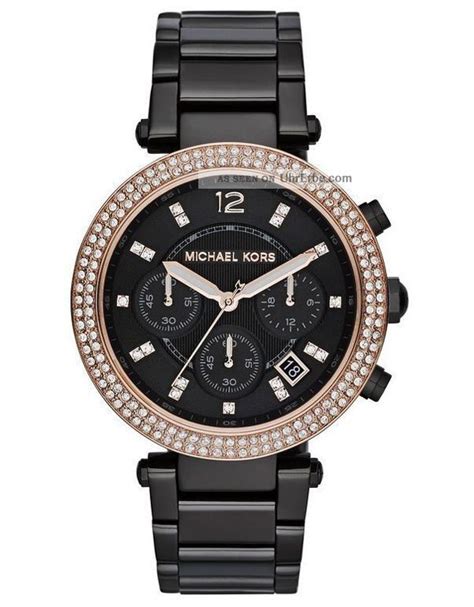 michael kors schwarze uhr|michael kors damenuhren.